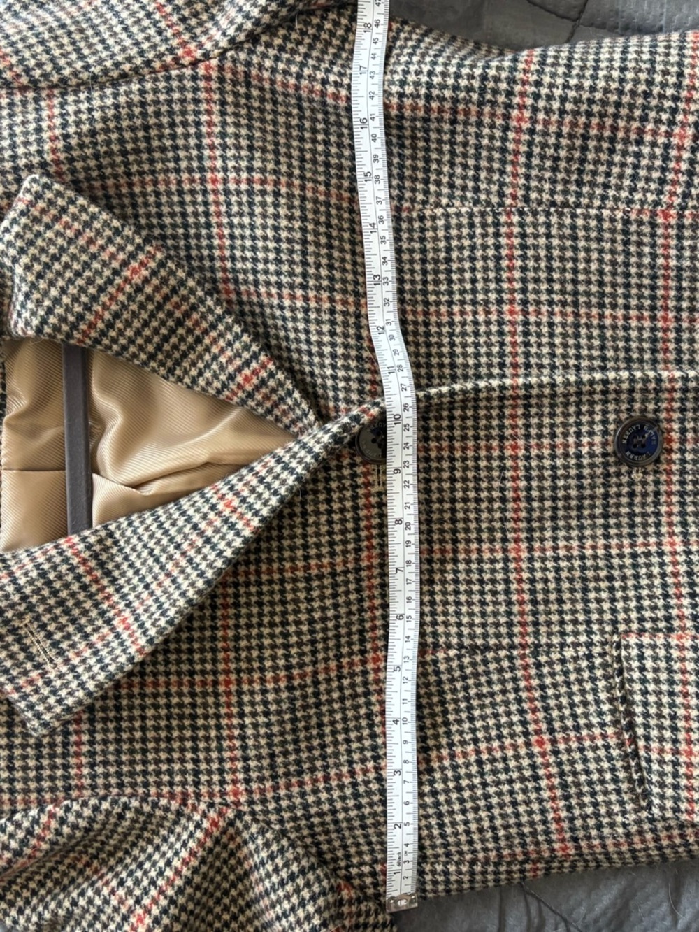 Lauren Ralph Lauren plaid Pea coat size 2 - Picture 13 of 15